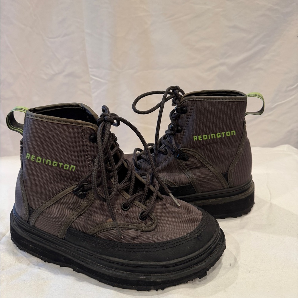 Redington Kids' Black and Gray Rain Boots